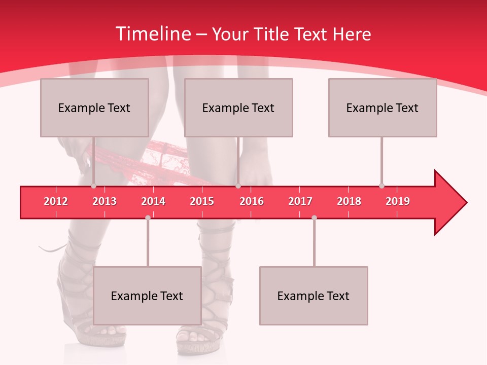 Shoes White Female PowerPoint Template