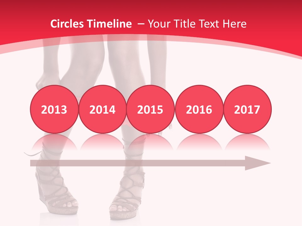 Shoes White Female PowerPoint Template