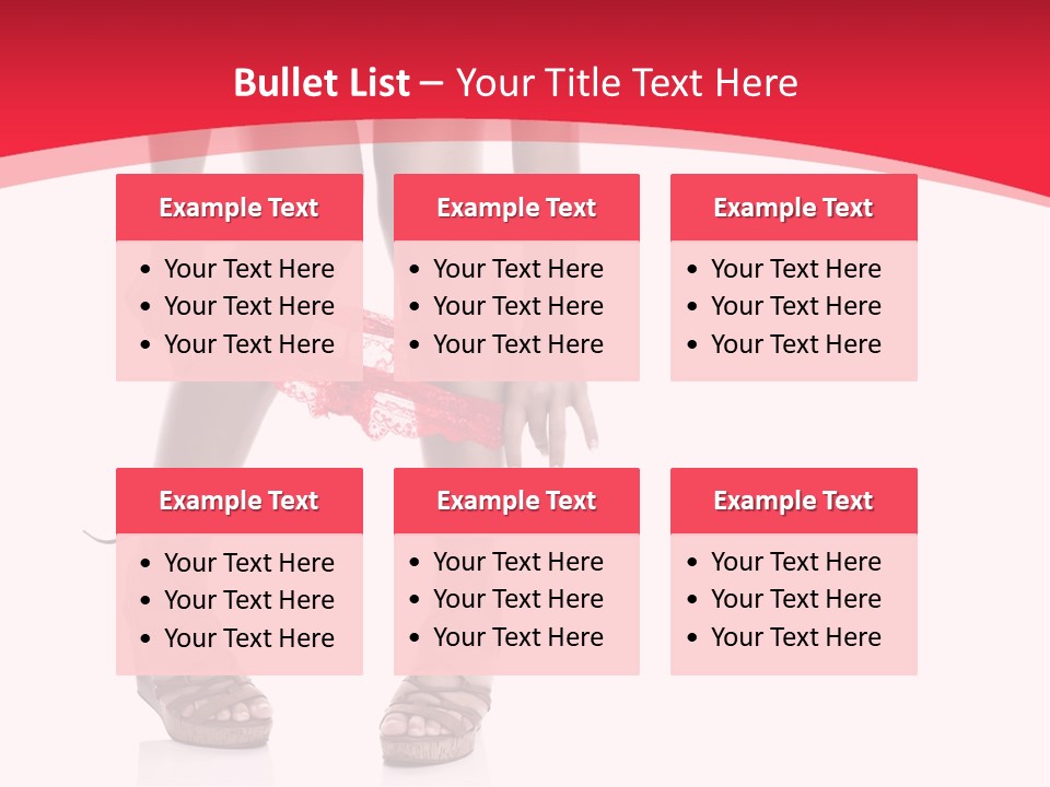 Shoes White Female PowerPoint Template