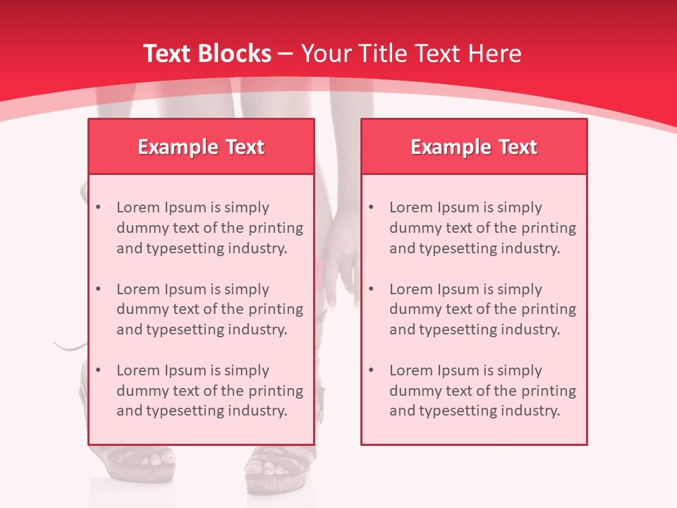 Shoes White Female PowerPoint Template