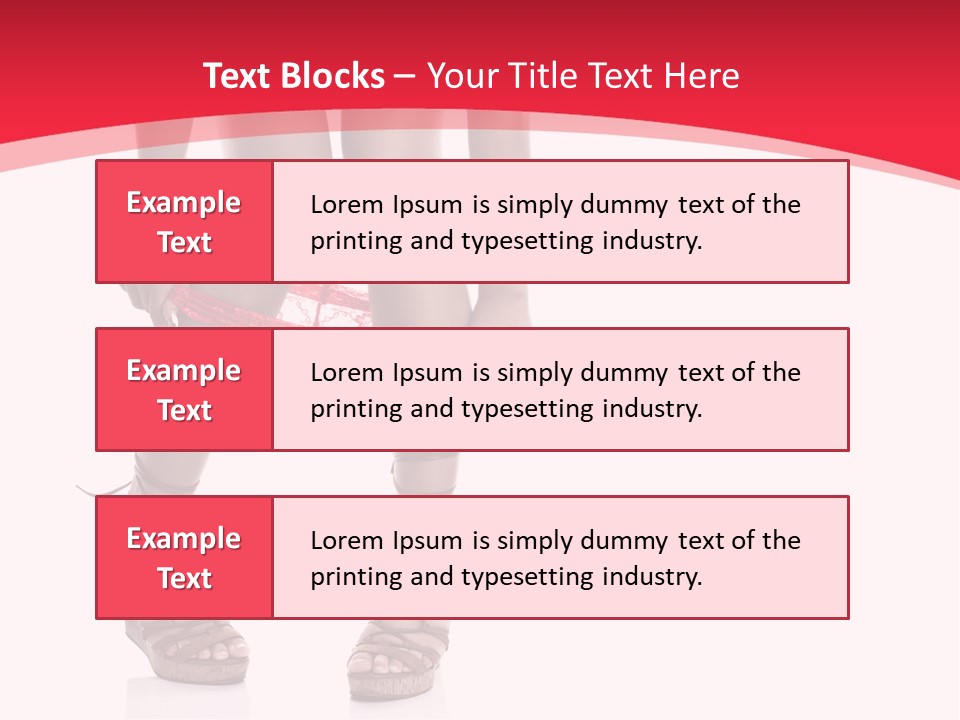Shoes White Female PowerPoint Template