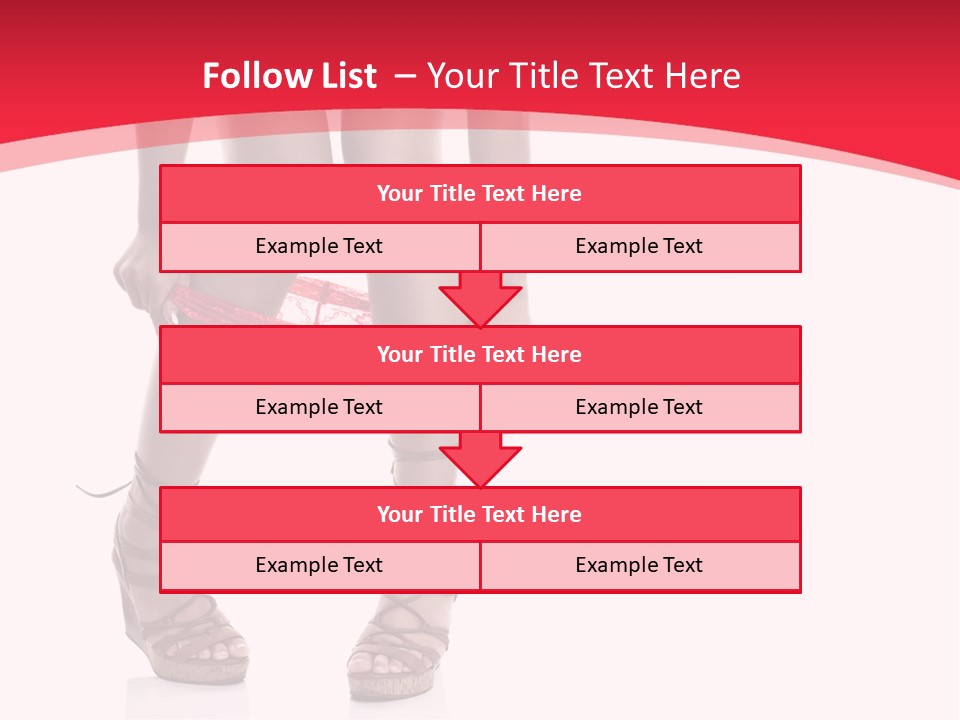 Shoes White Female PowerPoint Template