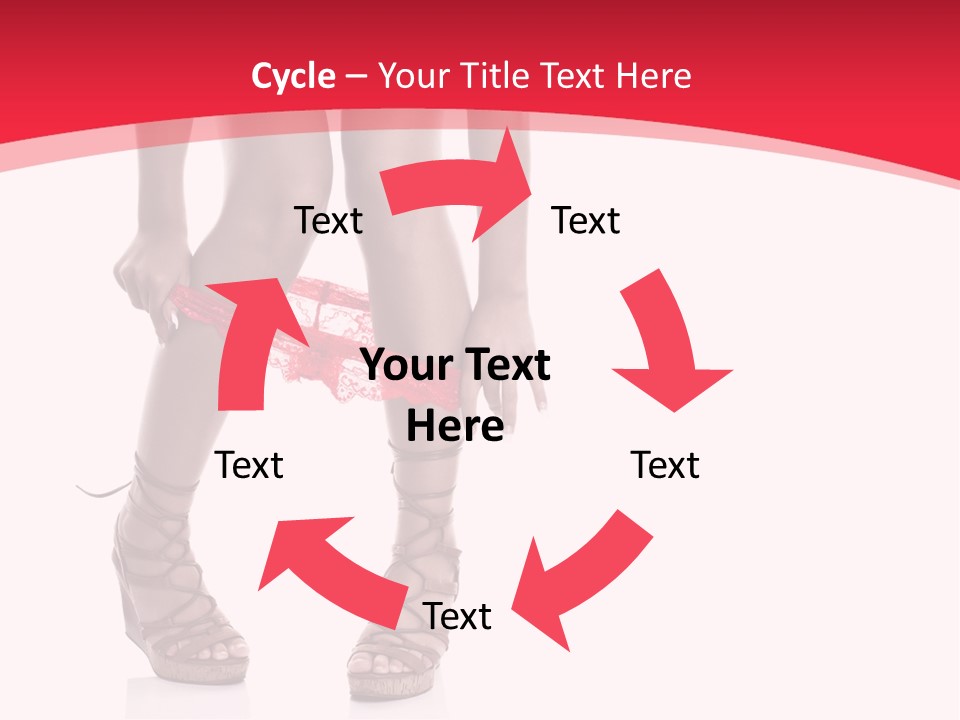 Shoes White Female PowerPoint Template