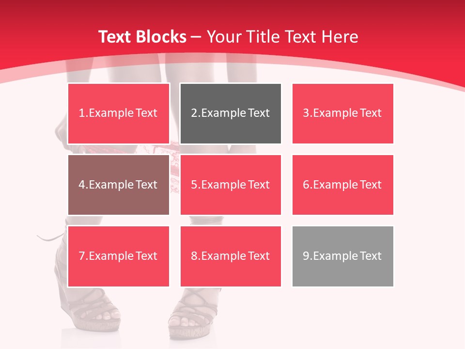 Shoes White Female PowerPoint Template