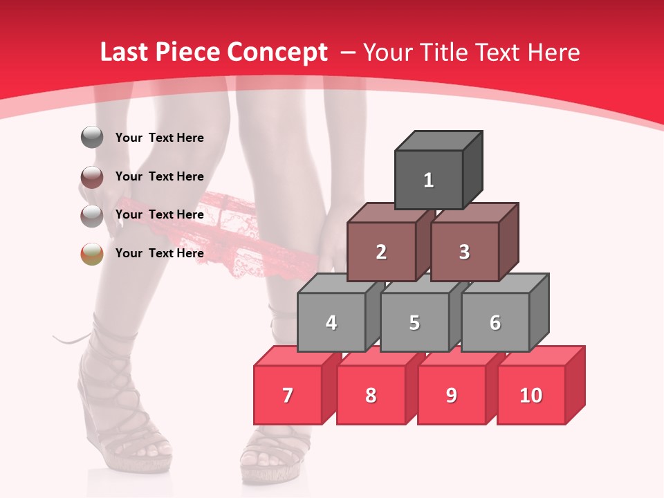 Shoes White Female PowerPoint Template