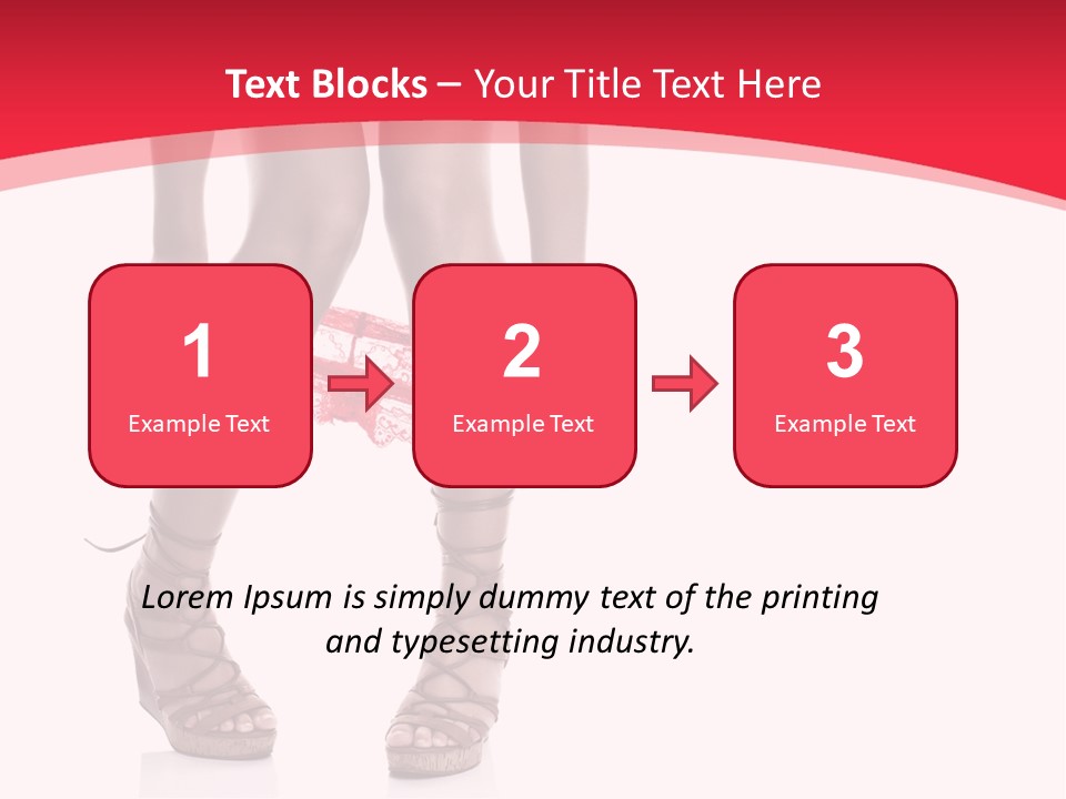 Shoes White Female PowerPoint Template