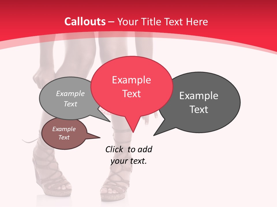 Shoes White Female PowerPoint Template