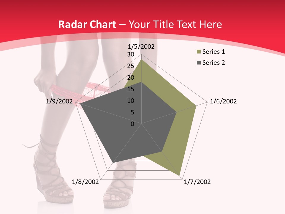 Shoes White Female PowerPoint Template