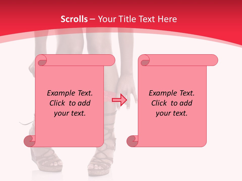 Shoes White Female PowerPoint Template