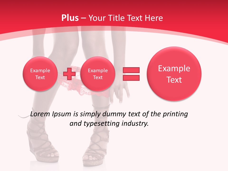Shoes White Female PowerPoint Template