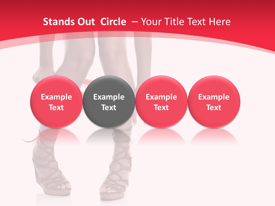 Shoes White Female PowerPoint Template