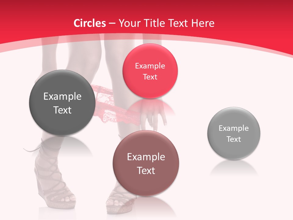 Shoes White Female PowerPoint Template