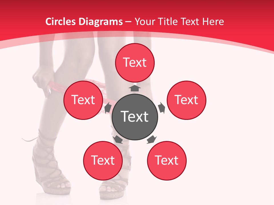 Shoes White Female PowerPoint Template