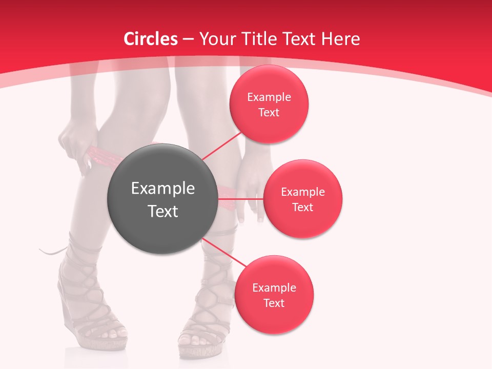 Shoes White Female PowerPoint Template