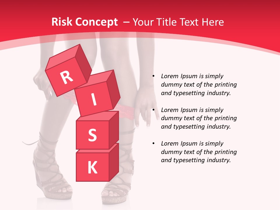 Shoes White Female PowerPoint Template