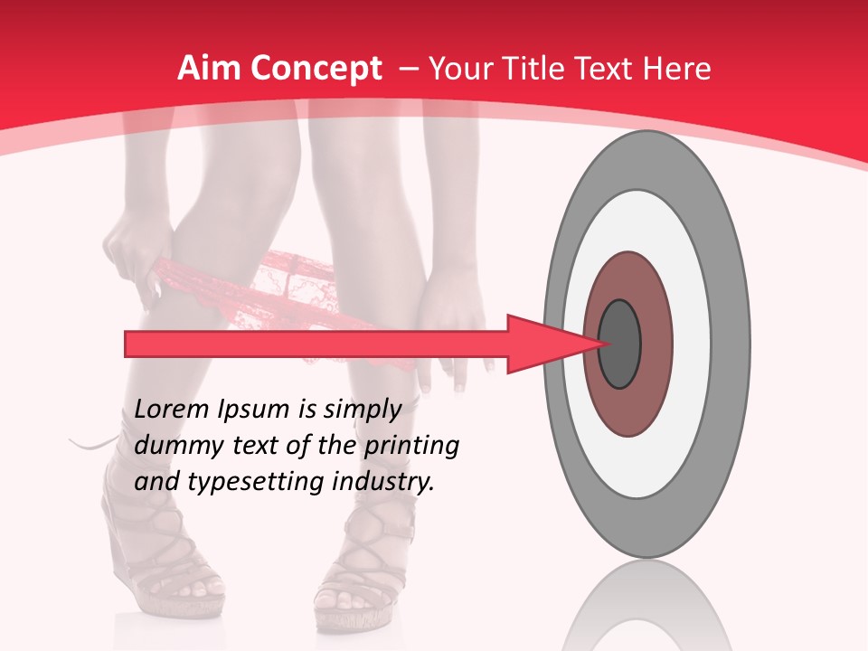 Shoes White Female PowerPoint Template