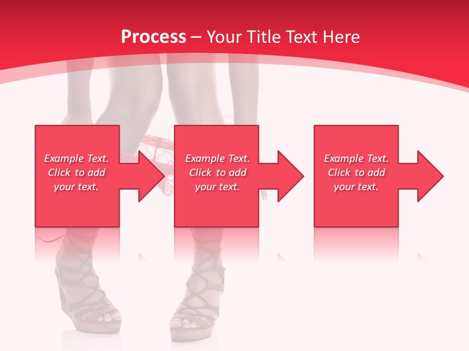 Shoes White Female PowerPoint Template