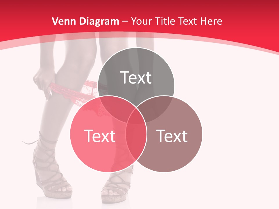 Shoes White Female PowerPoint Template