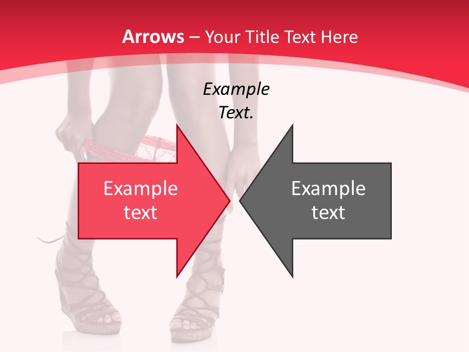 Shoes White Female PowerPoint Template