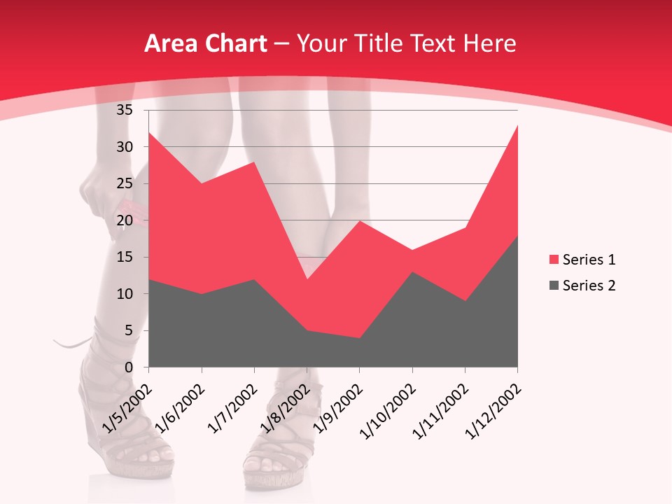 Shoes White Female PowerPoint Template