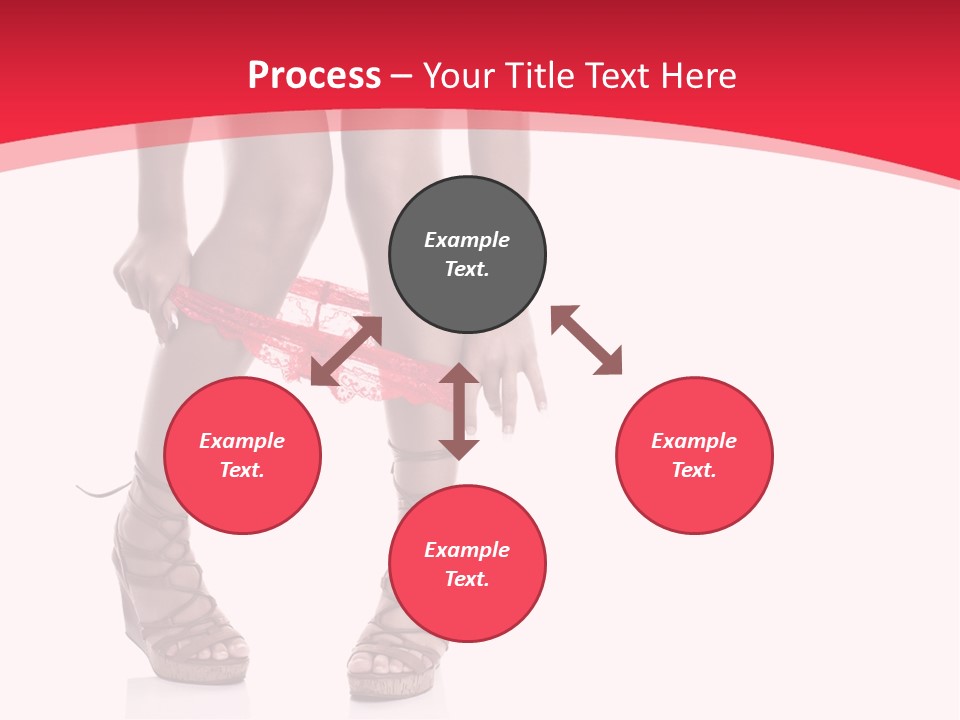Shoes White Female PowerPoint Template
