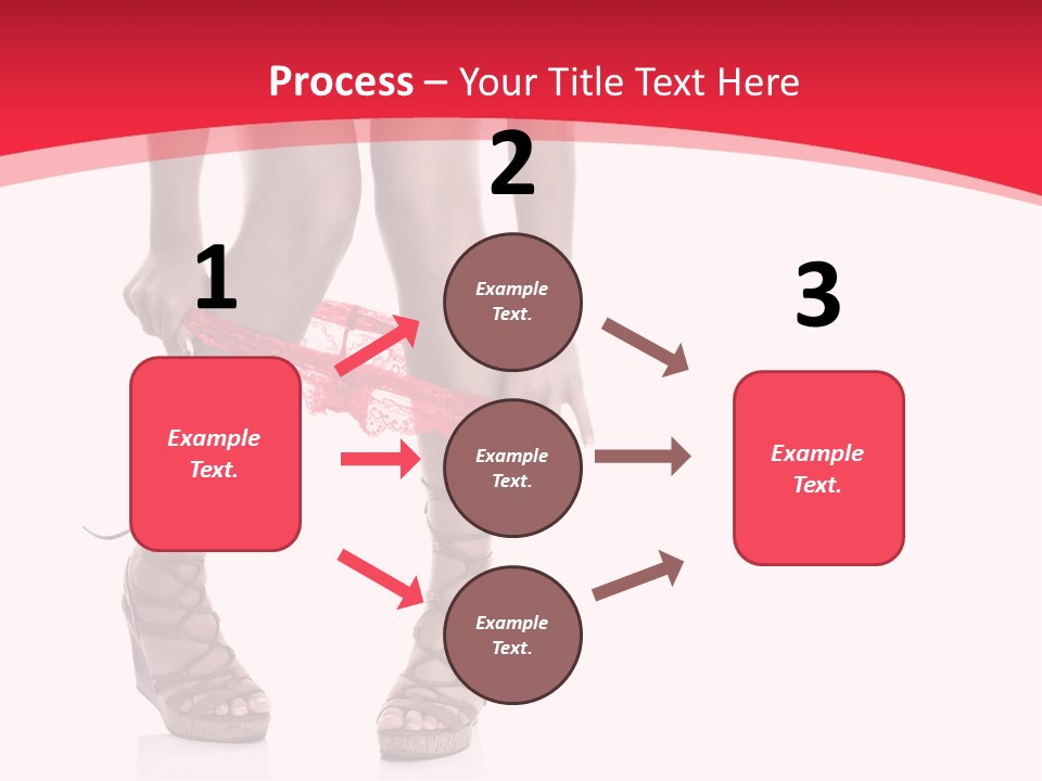 Shoes White Female PowerPoint Template