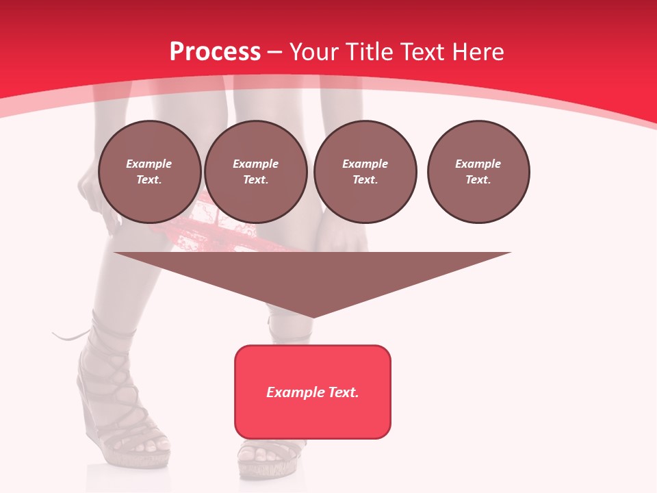 Shoes White Female PowerPoint Template