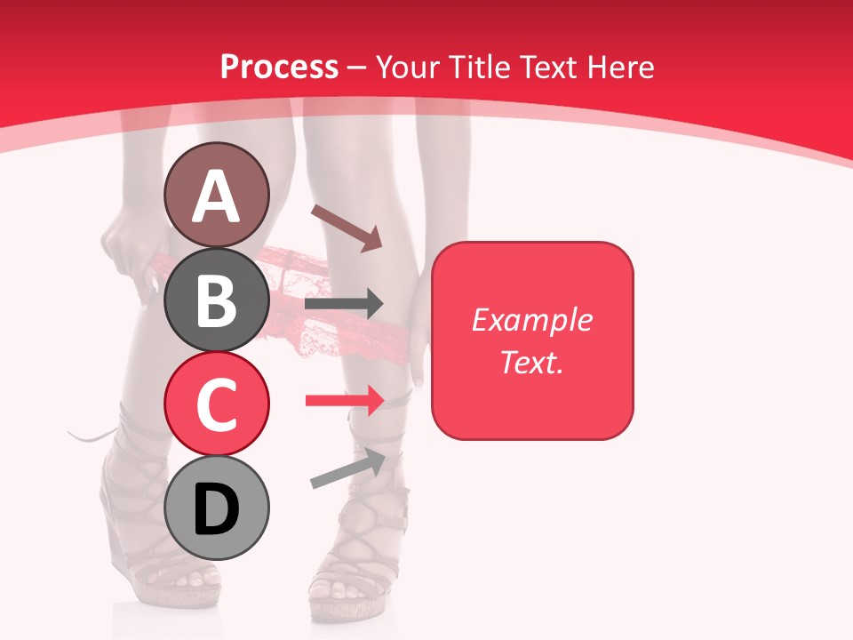 Shoes White Female PowerPoint Template