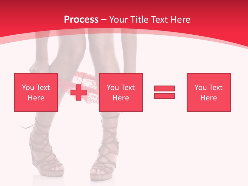 Shoes White Female PowerPoint Template
