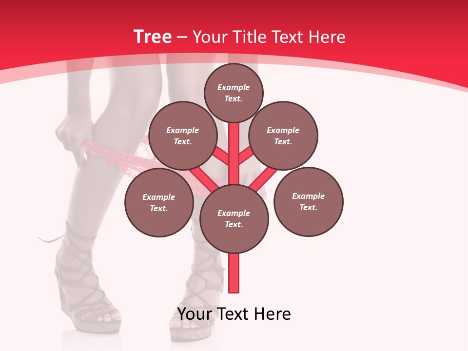 Shoes White Female PowerPoint Template