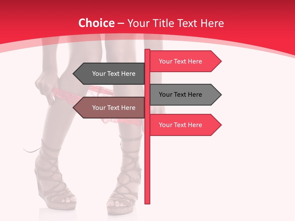 Shoes White Female PowerPoint Template