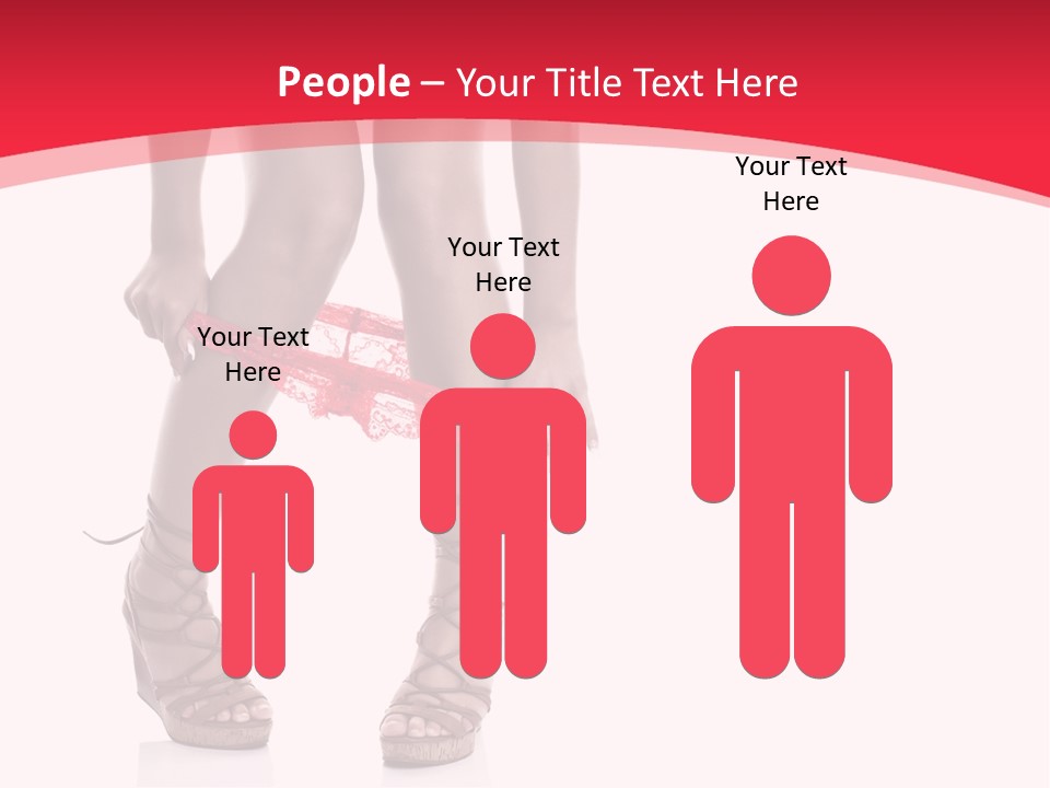 Shoes White Female PowerPoint Template