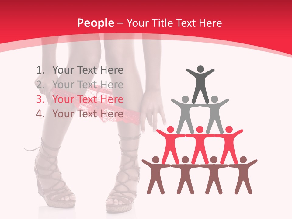 Shoes White Female PowerPoint Template