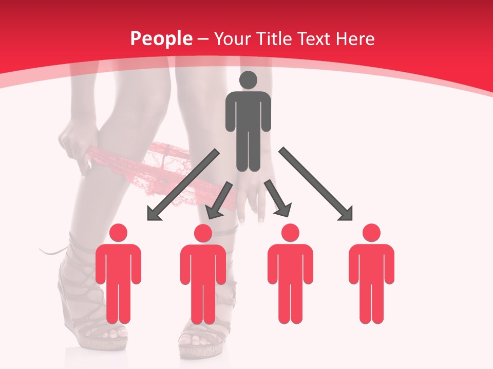 Shoes White Female PowerPoint Template