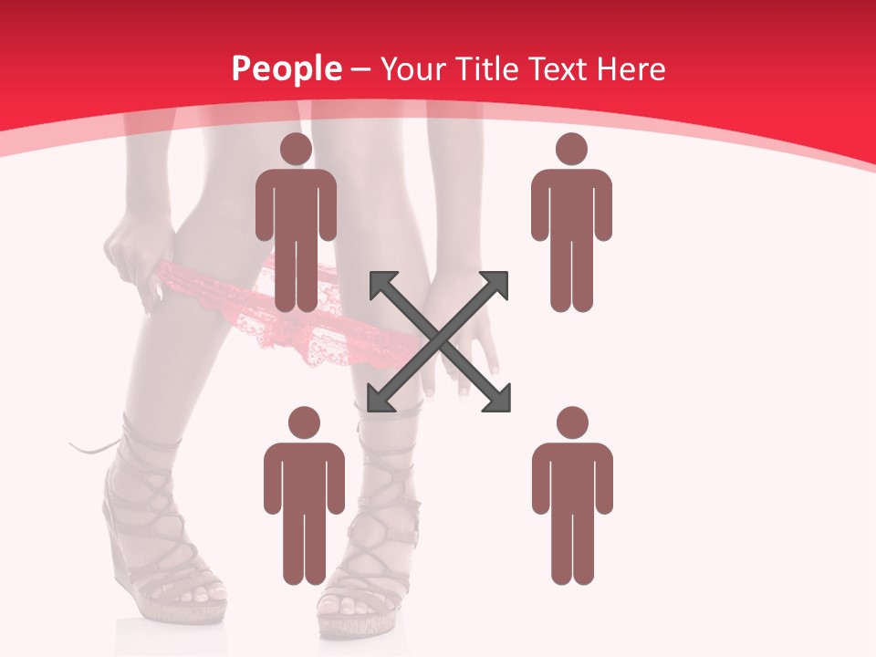 Shoes White Female PowerPoint Template