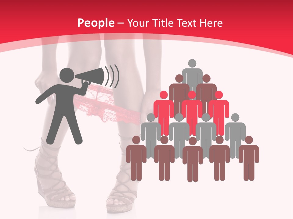 Shoes White Female PowerPoint Template