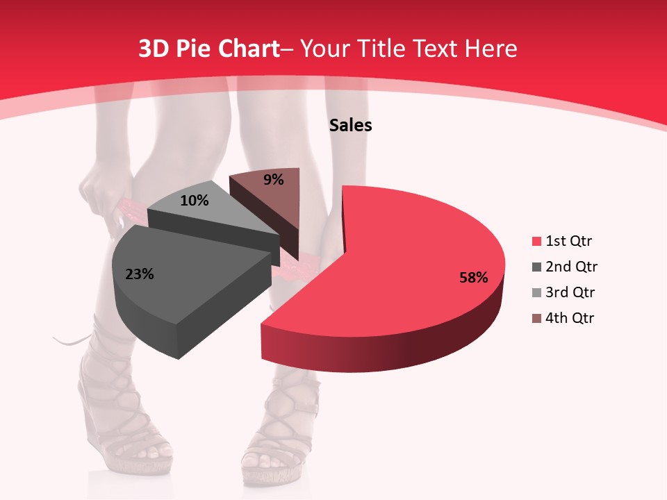 Shoes White Female PowerPoint Template