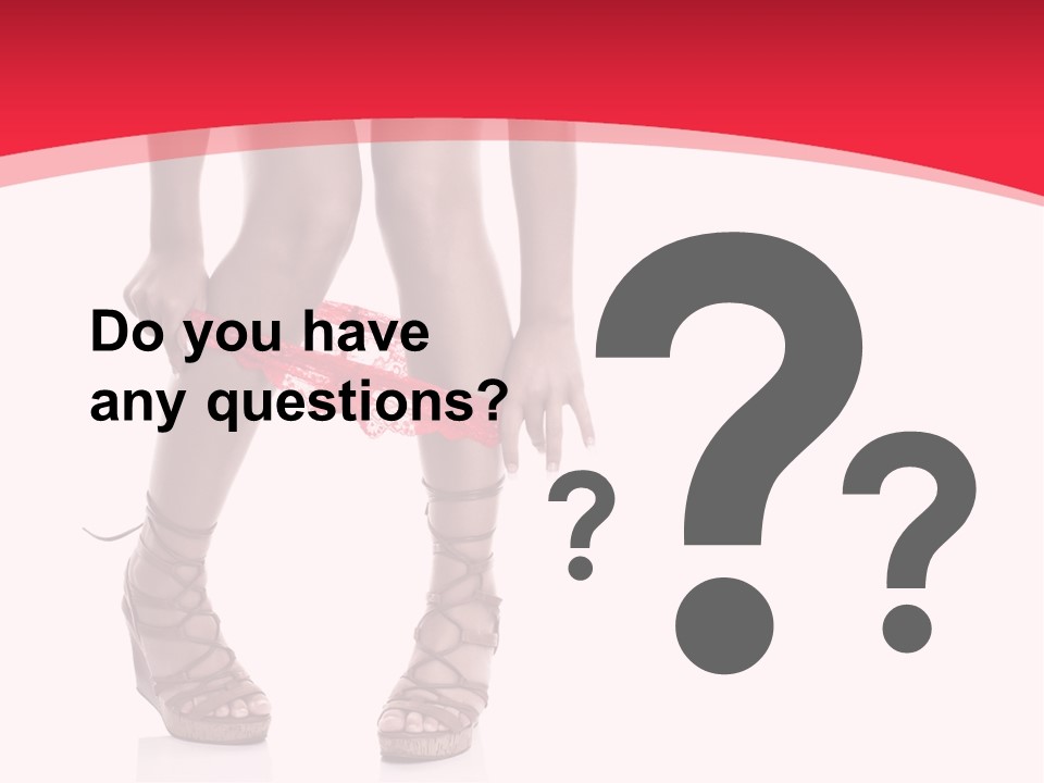 Shoes White Female PowerPoint Template