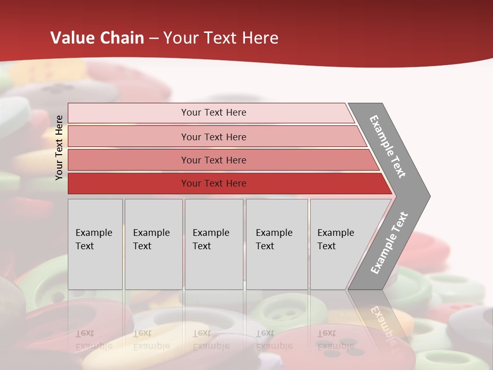Textile Pool Buttons PowerPoint Template