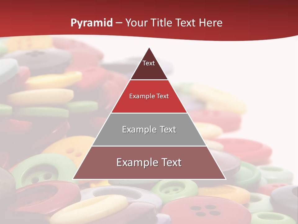 Textile Pool Buttons PowerPoint Template