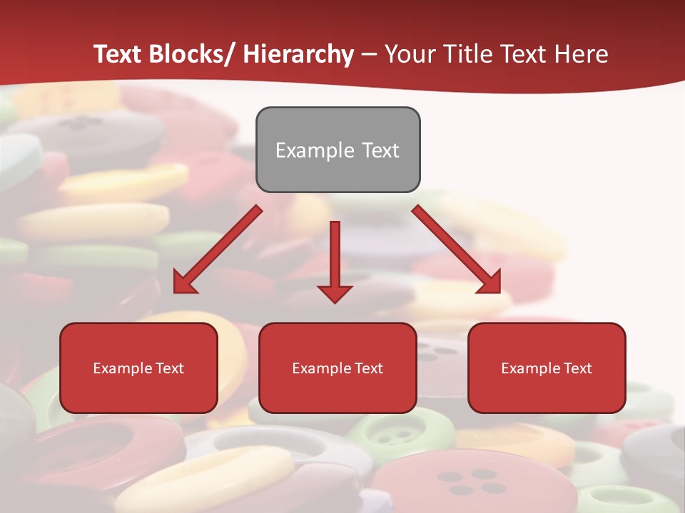 Textile Pool Buttons PowerPoint Template