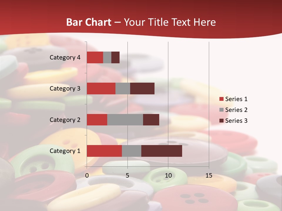 Textile Pool Buttons PowerPoint Template
