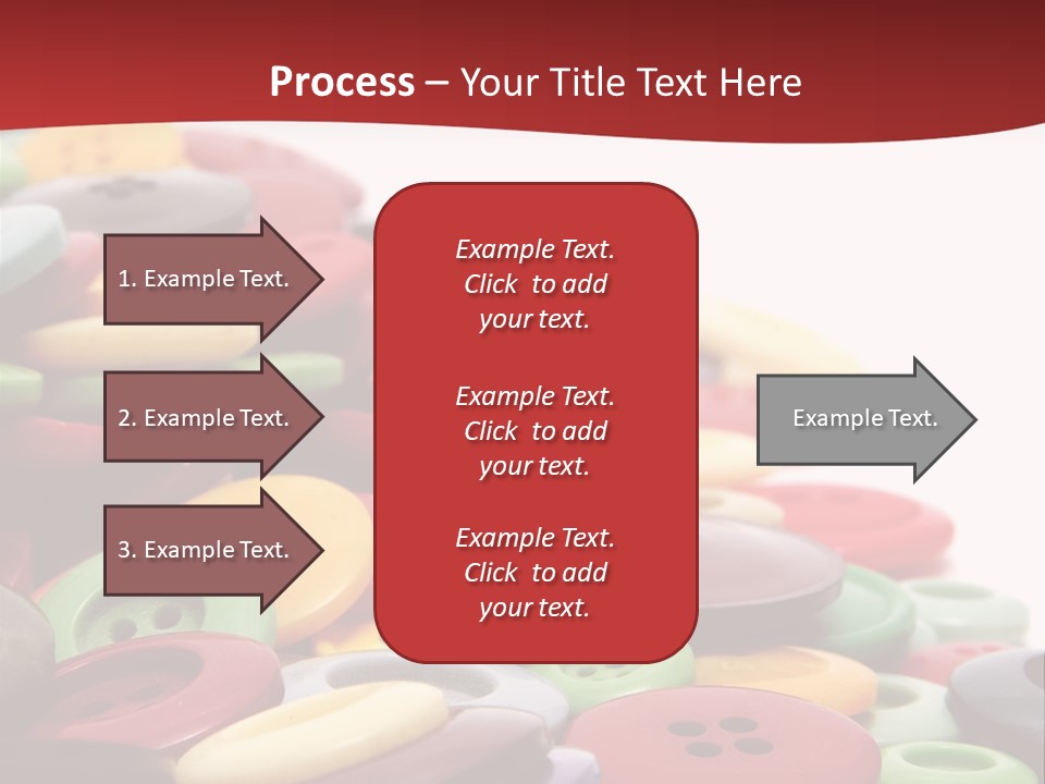 Textile Pool Buttons PowerPoint Template
