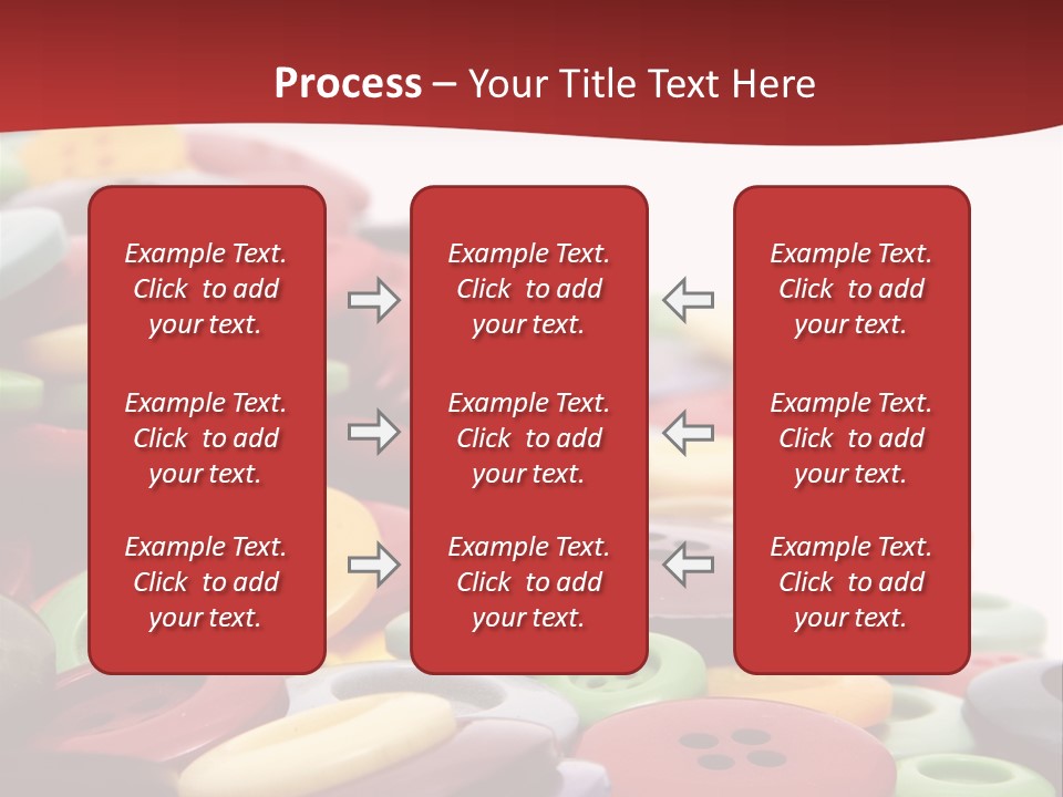 Textile Pool Buttons PowerPoint Template