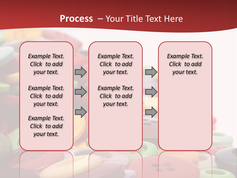 Textile Pool Buttons PowerPoint Template