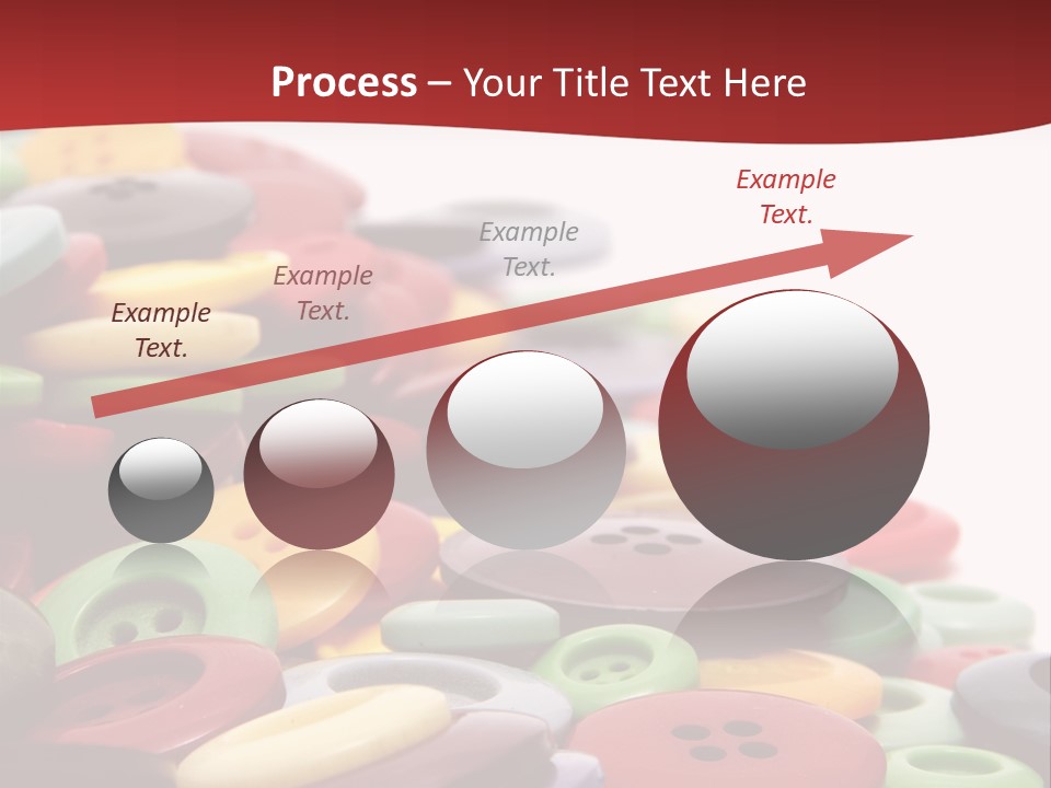 Textile Pool Buttons PowerPoint Template