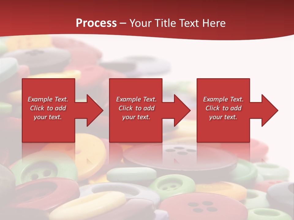 Textile Pool Buttons PowerPoint Template