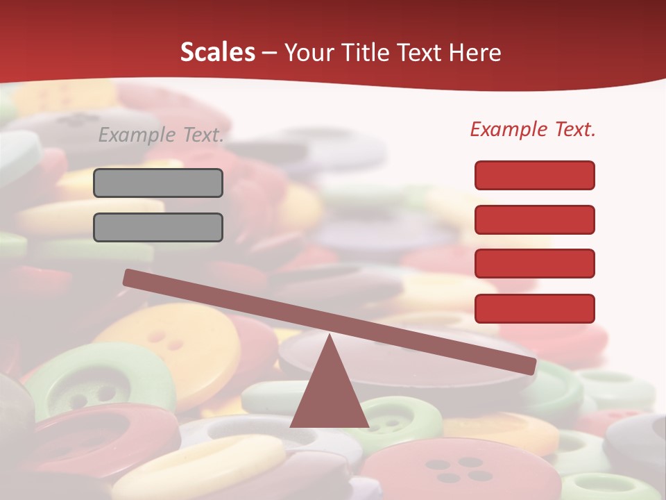 Textile Pool Buttons PowerPoint Template