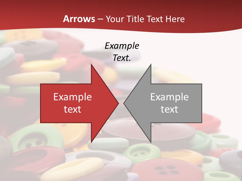 Textile Pool Buttons PowerPoint Template