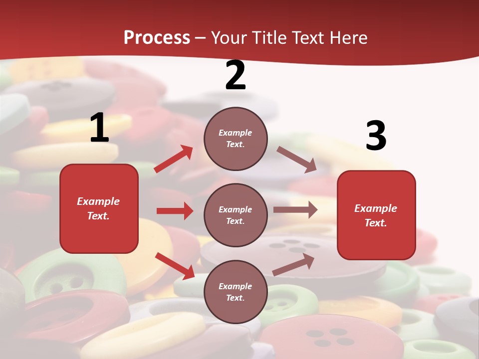 Textile Pool Buttons PowerPoint Template
